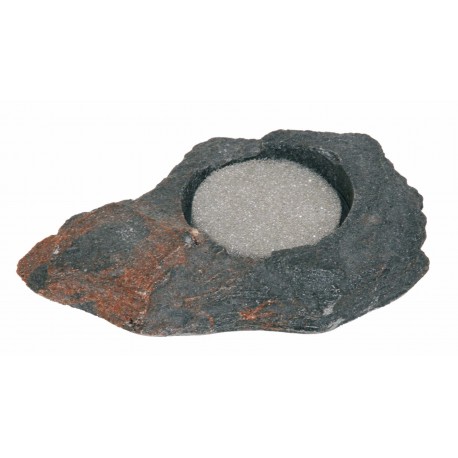 Felsschale mini ca. 20ml Lava Rock mit Schwamm